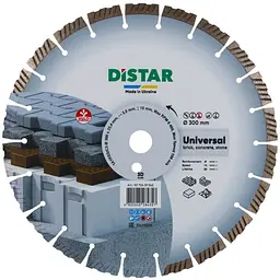 Алмазний диск відрізний Distar 1A1RSS 300 Universal 300x3.0x25.4 мм