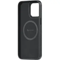 Чохол-накладка Pitaka MagEZ Case Pro 4 Twill 1500D Black/Grey для iPhone 15 (KI1501MMP) - мініатюра 2