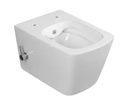 Унітаз-біде підвісний Mixxus Premium Quadro-1301-R 510x350x345 мм Rimless MP6658, Білий - мініатюра 4