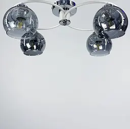Стельова люстра-орбіта на 4 плафони (янтарних або графітових) | Арт. 7060/4 WT | Line F - мініатюра 2