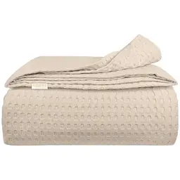 Плед покривало Cosas Biscuit Waffle Weave 230х240 см (Blanket_07Biscuit_WaffleWeave_230x240)