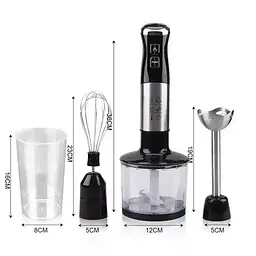 Універсальний занурювальний блендер VOLYX Blender Set 5 в 1 1500 Вт чорний VO7319 - мініатюра 3