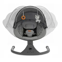 Крісло-гойдалка Kinderkraft Lumi 2 Dark Grey (KBLUMI02DGR0000) - мініатюра 2