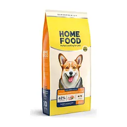 Сухий корм для собак Home Food ADULT MEDIUM Healthy skin and shiny coat з індичкою та лососем 10 кг (4820235020392)