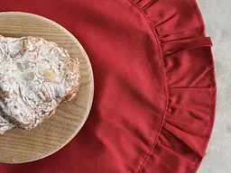 Серветка сервірувальна з рюшами Ecotton 43х43 водовідштовхуюча Red (25584) - мініатюра 4