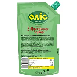 Кетчуп Оліс З маринованими огірками 220 г - мініатюра 2