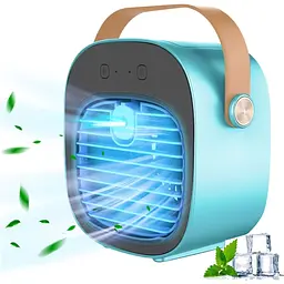 Портативний вентилятор Epik F12 Blue [137262] - мініатюра 4