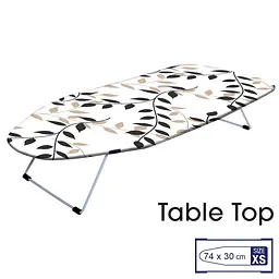 Дошка для прасування Casa Si Table Top 73x30 White/Black Leaves (CS95159P168) - мініатюра 2