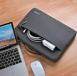Чохол-сумка WiWU Pilot Sleeve для MacBook 15.6'' Grey (6973218938684) [57185] - мініатюра 7