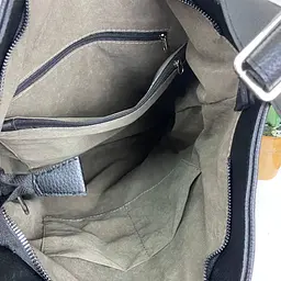 Сумка жіноча ділова для документів А4 велика чорна на плече - мініатюра 8
