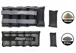 Обтяжувачі для ніг та рук з металом EasyFit Metal набірні зі змінною вагою 0,5-2,5 кг - мініатюра 4