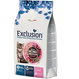 Сухий корм для кошенят Exclusion Noble Grain Kitten Chicken 0.3 кг