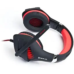 Гарнітура Real-El GDX-7600 Black/Red (EL124100028) - мініатюра 4