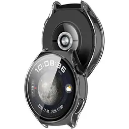 Чохол-накладка DK Пластик Gloss Скло Full Cover для Huawei Watch 4 (clear) - мініатюра 2