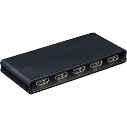 Комутатор PowerPlant HDMI 2.0 4х1 з ІЧ-пультом дистанційного керування (HDSW4X1)