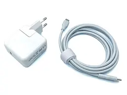 Зарядний пристрій Foxconn блок живлення + кабель C to C для ноутбуків Apple MacBook вихід Type-C 30W (A1882) - мініатюра 6