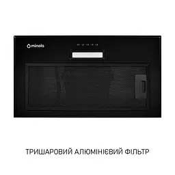 Витяжка повновбудована Minola HBI 5014 BLF LED - мініатюра 4
