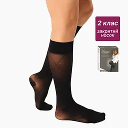 Гольфы компрессионные медицинские 2 класс черные стандартные Fantaisie Veinax Размер 4 (851R-BK4-1837)