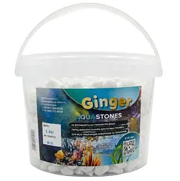 Грунт Аква Ginger Pro 2.5 кг №15 білий намистинка 5-10 мм 