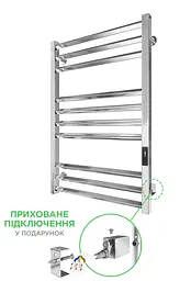 Електрична рушникосушка Mario Кіото-I 770x530/500 TR K 2.0 таймер-регулятор 2.2.2200.03.P, Хром, універсальне (коннектор), Електронний