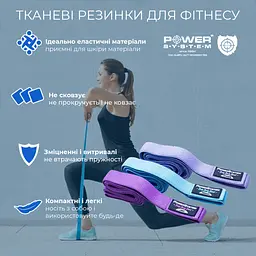 Набір тканинних резинок (3шт.) Power system 200х3,5 см fit0011650 - мініатюра 7