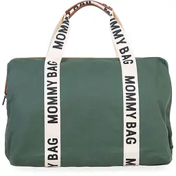 Сумка Childhome Mommy bag Signature - Canvas Green, зелена (CWMBBSCGR) - мініатюра 3