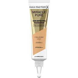 Тональна основа Max Factor Miracle Pure Skin-Improving Foundation SPF30 відтінок 044 (Warm Ivory) 30 мл - мініатюра 2