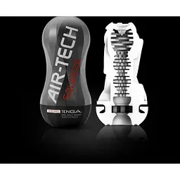 Багаторазовий мастурбатор Tenga Air-Tech Squeeze Strong для інтенсивної стимуляції, 16х4.5 см - мініатюра 2