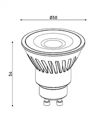 Лампа LED GU10 9W 4000К 900Lm Kloodi KDGU10-9WSMD 4K 60D - мініатюра 2
