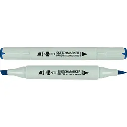 Набір спиртових маркерів Santi Brush SA-70 королівський синій 6 шт. (390985)