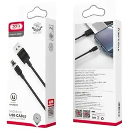 Кабель XO NB187 USB A - Lightning 2.1 A 1 м білий - мініатюра 3