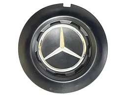 Емблема ковпака Mercedes-Benz S CLASS W222 D=147 мм посадковий D=137 мм Чорна OEM C-1028 (Завод)