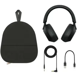 Бездротові повнорозмірні навушники Sony WH-1000XM5 чорні - мініатюра 4
