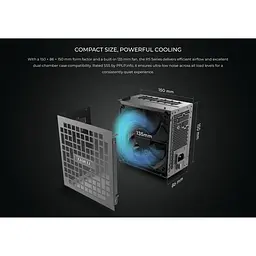 Блок живлення Lian Li RS Gold 1200W 80+ Gold (G9P.RS1200G.BH00.EU) Black - мініатюра 8