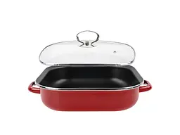 Жаровня антипригарна GARNET з кришкою VITRINOR 27 см 3.5 л