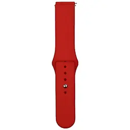 Ремінець Silicone 20 mm Watch Active/Galaxy S4 42 mm/Gear S2/Xiaomi Amazfit Червоний