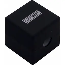 Точилка Buromax CUBE RUBBER TOUCH пластиковий корпус контейнер (BM.4757-1) - мініатюра 4