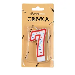 Свічка-цифра "7" 7 см