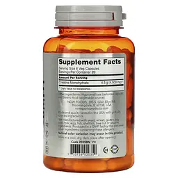 Креатин Now Sportsу Моногідрат в капсулах Creatine 750мг - 120 вег.капсул - мініатюра 2