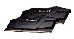 Пам'ять 16Gb x 2 (32Gb Kit) DDR4, 3600MHz, G.Skill Ripjaws V, Black, 18-22-22-42, 1.35V, з радіатором (F4-3600C18D-32GVK) - мініатюра 2