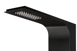 Душова панель Corsan Duo black LED з термостатом A777TBLLED, Чорний матовий - мініатюра 5