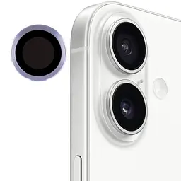 Захисне скло Metal Classic на камеру (у упак.) для Apple iPhone 17 (6.3) Блакитний / Light Blue - мініатюра 4