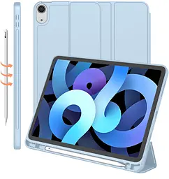 Чохол BeCover Tri Fold Soft TPU з кріпленням Apple Pencil для Apple iPad Air 11" M4 2026 Light Blue (715232) - мініатюра 2