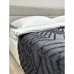 Покривало Ecotton полістан Jacuard Grey 150х220 см (25214) - мініатюра 3