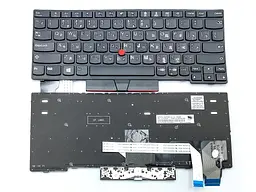 Клавіатура для Lenovo ThinkPad X280 (20KF 20KE) A285, X395, X390, X13 Gen 1, L13 gen 2 (RU Black)
