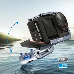 Рамка Telesin S6-FMS-13BL-TDJ для DJI Action 5 Pro/4/3 Grey - мініатюра 6