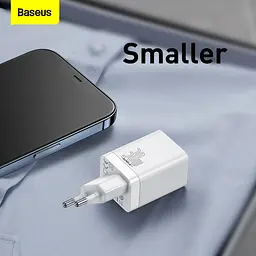 Зарядний пристрій Baseus Super Si Pro Quick Charger Type-C + USB 30 W CCSUPP-E02 - мініатюра 5