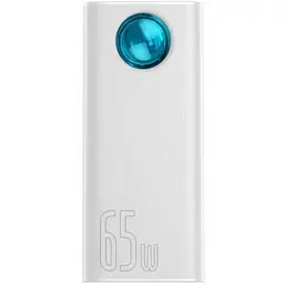 Зарядний пристрій Baseus Amblight Digital Display Quick Charge 65W 30000mAh (Білий)