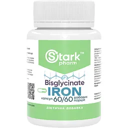 Бісгліцинат заліза Stark Pharm 36 мг 60 капсул