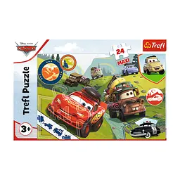Пазл Trefl Maxi Cars Счастливые машинки 24 элемента (5900511143522) - миниатюра 3